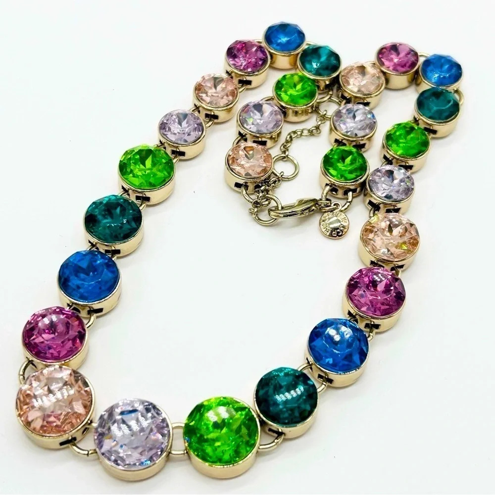 J. Crew Rainbow Jeweled Necklace